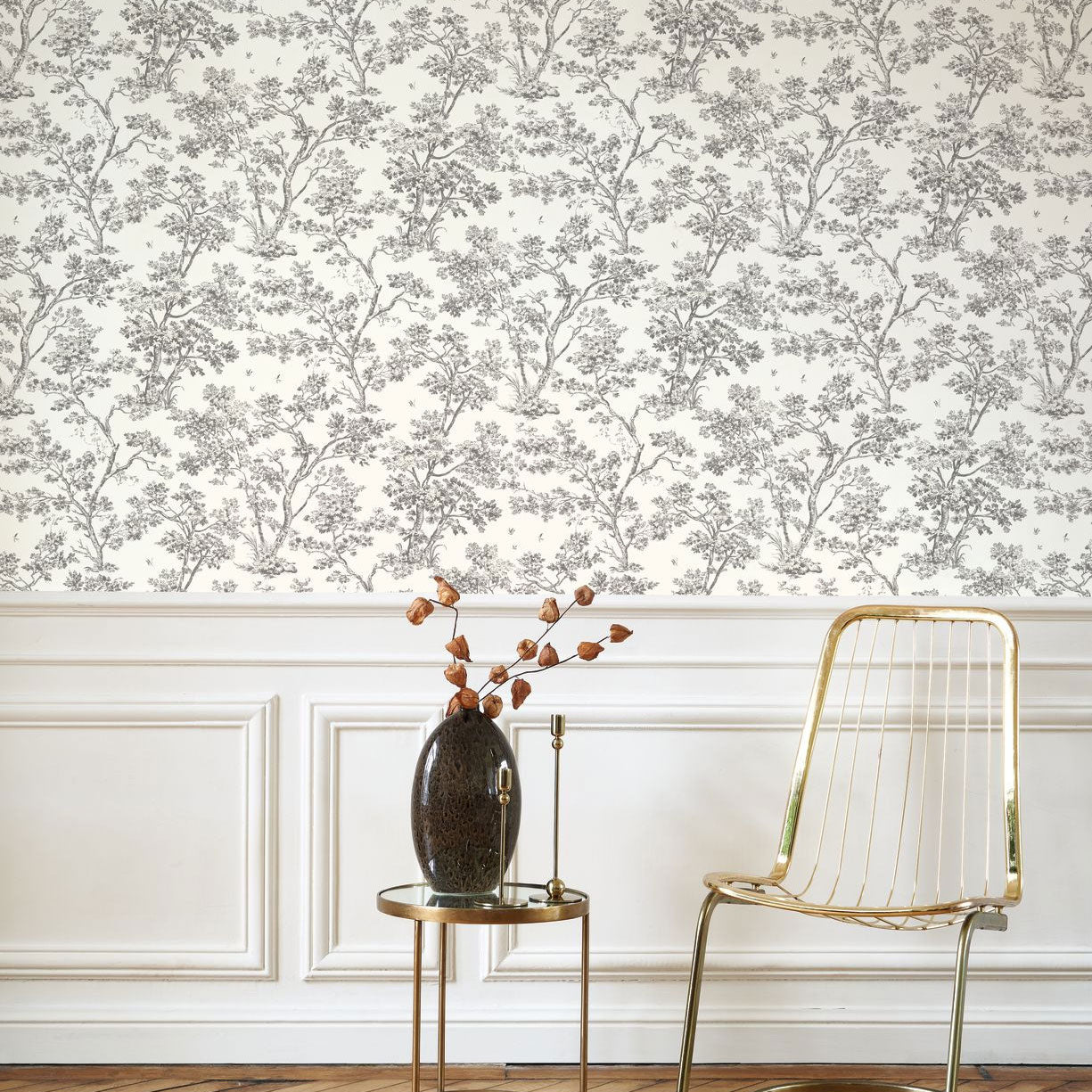 BTJD81529889 Arbre Les Belles Toiles De Jouy 2 Wallpaper by Casadeco