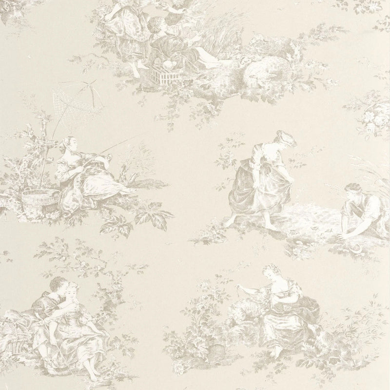 BTJD87911212 Scene D'ete Les Belles Toiles De Jouy 2 Wallpaper by Casadeco