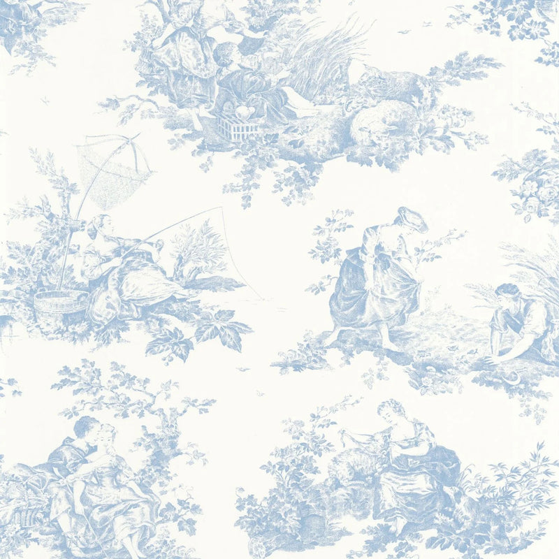 BTJD87916217 Scene D'ete Les Belles Toiles De Jouy 2 Wallpaper by Casadeco