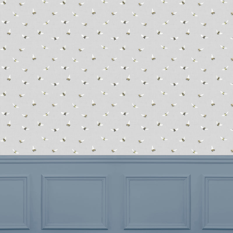 Bumble Bee Stone Wallpaper by Voyage Maison | BUMBLEB/WPO/STO