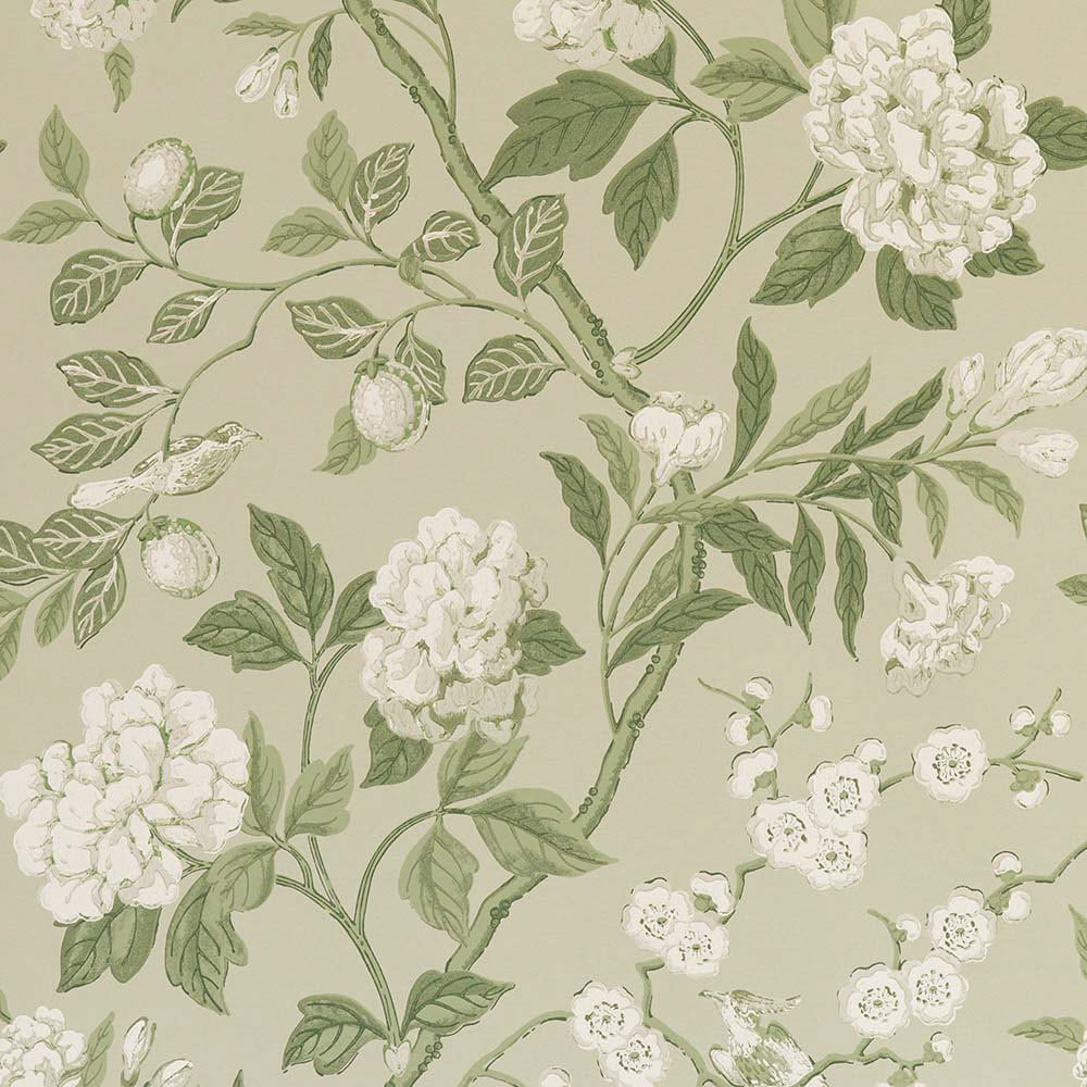 BW45000-10 Emperors Garden Soft Green Signature II Wallpaper by GP & J Baker