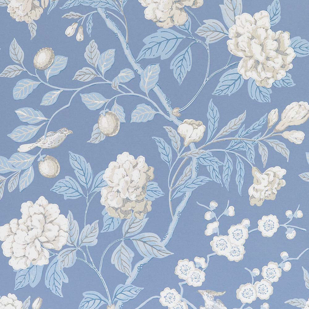 BW45000-9 Emperors Garden Blue Signature II Wallpaper by GP & J Baker