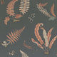 Ferns Coral-Charcoal Signature II Wallpaper by GP & J Baker