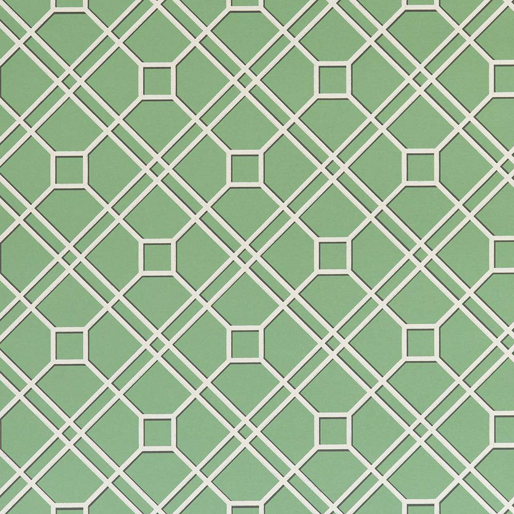 BW45071-10 Langdale Trellis Green Signature II Wallpaper by GP & J Baker