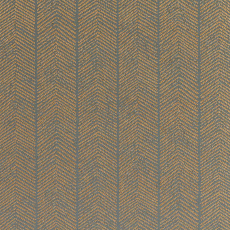 BW45085-5 Herringbone Charcoal-Bronze Signature II Wallpaper by GP & J Baker
