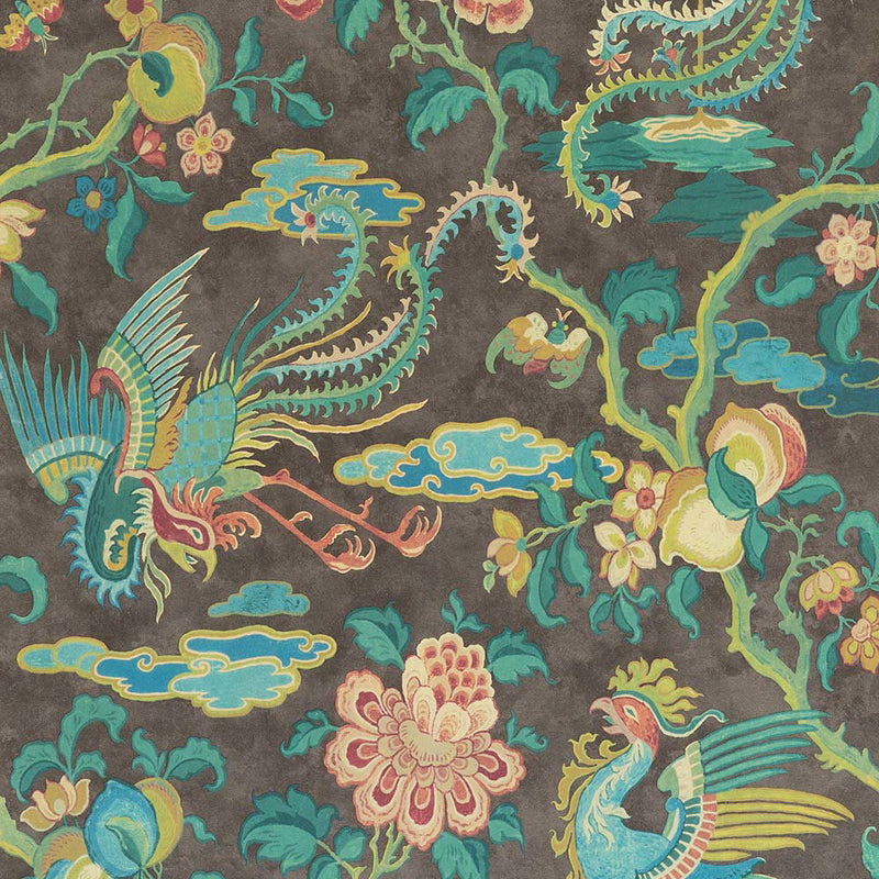 BW45087-5 Chifu Charcoal-Multi Signature II Wallpaper by GP & J Baker