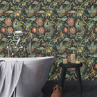 BW45087-5 Chifu Charcoal-Multi Signature II Wallpaper by GP & J Baker