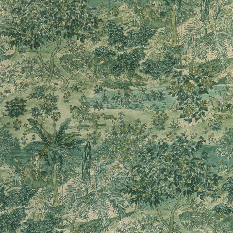 BW45088-3 Ramayana Emerald Signature II Wallpaper by GP & J Baker