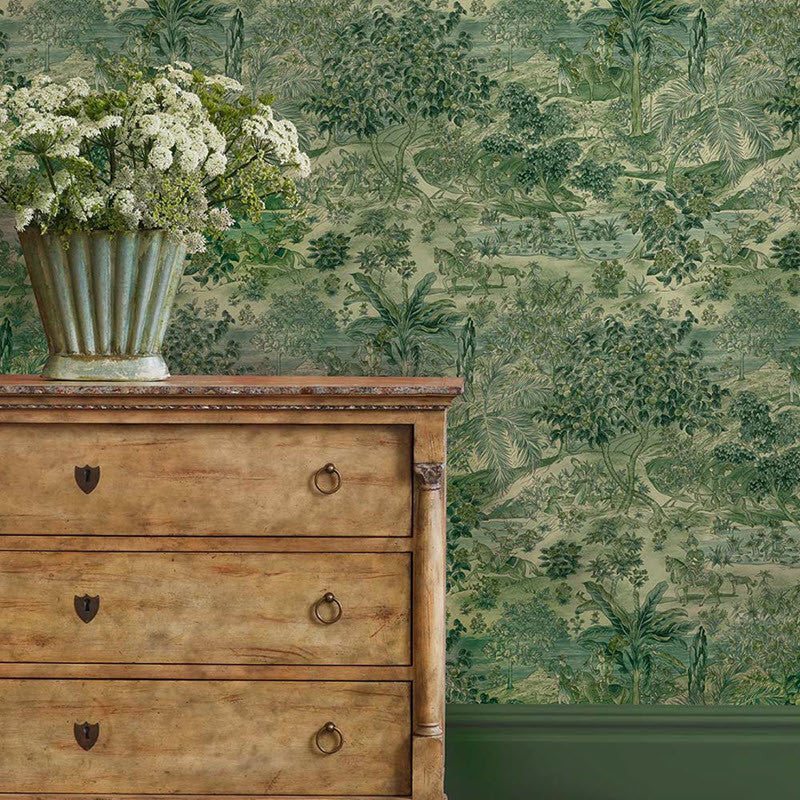 BW45088-3 Ramayana Emerald Signature II Wallpaper by GP & J Baker