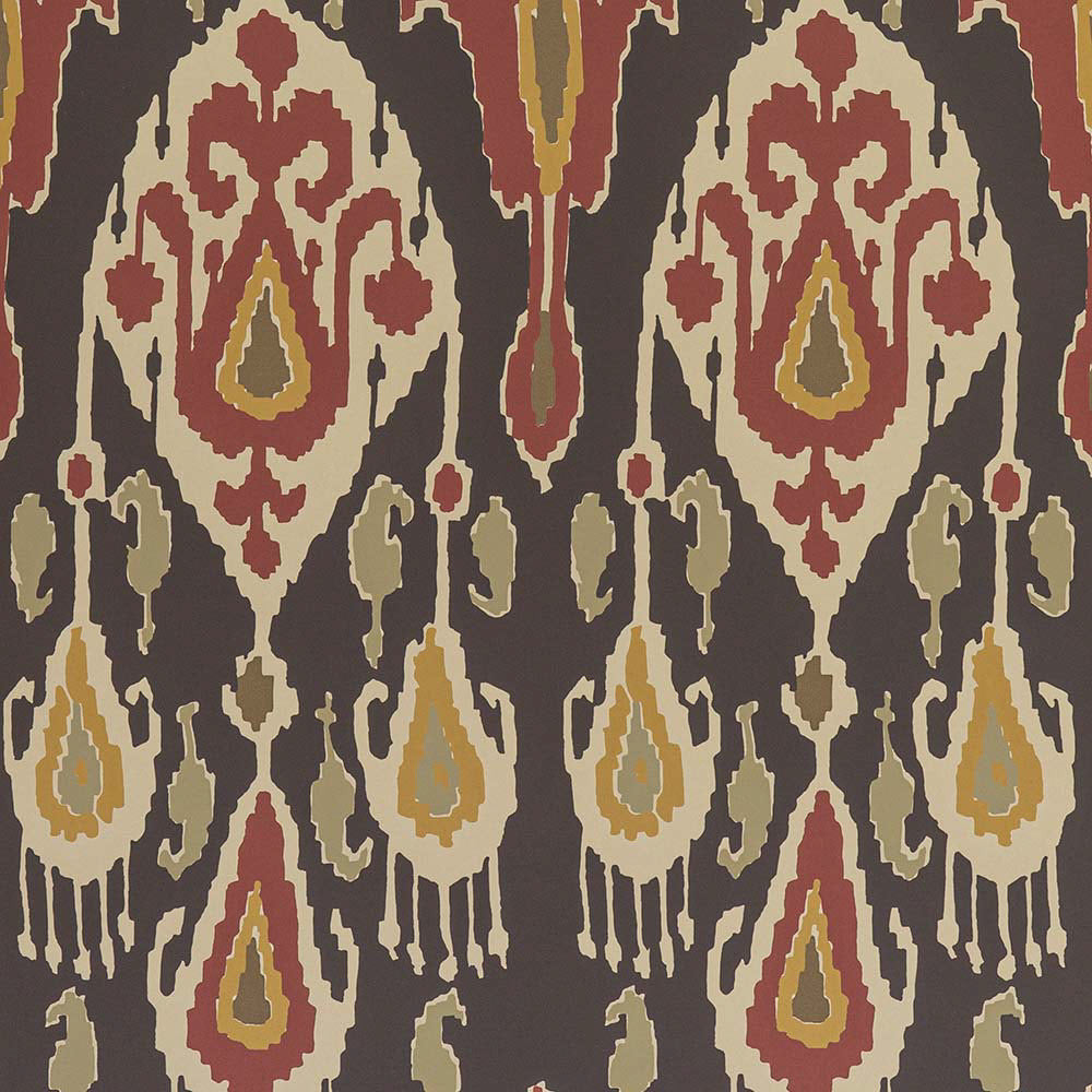 BW45090-6 Ikat Bokhara Espresso Signature II Wallpaper by GP & J Baker