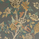 Hydrangea Bird Charcoal-Sienna Signature II Wallpaper by GP & J Baker