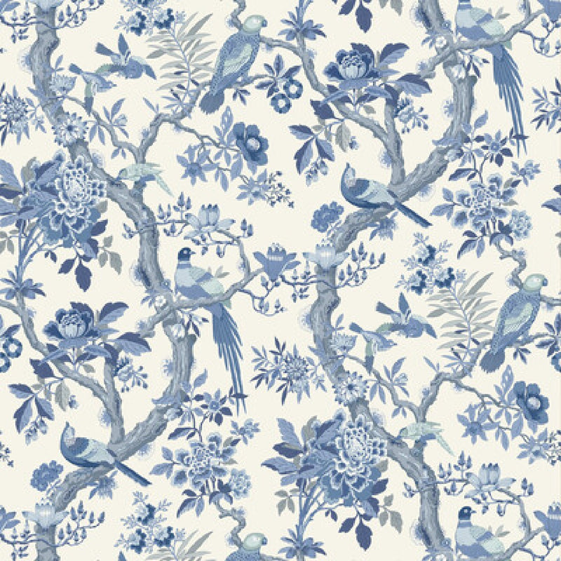 BW45094/5 Eltham Ashmore Indigo Wallpaper By GP & J Baker