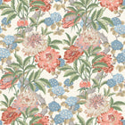 BW45095/7 Summer Peony Ashmore Red/Green Wallpaper By GP & J Baker