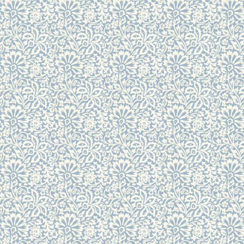 BW45097/1 Flora Ashmore Blue Wallpaper By GP & J Baker