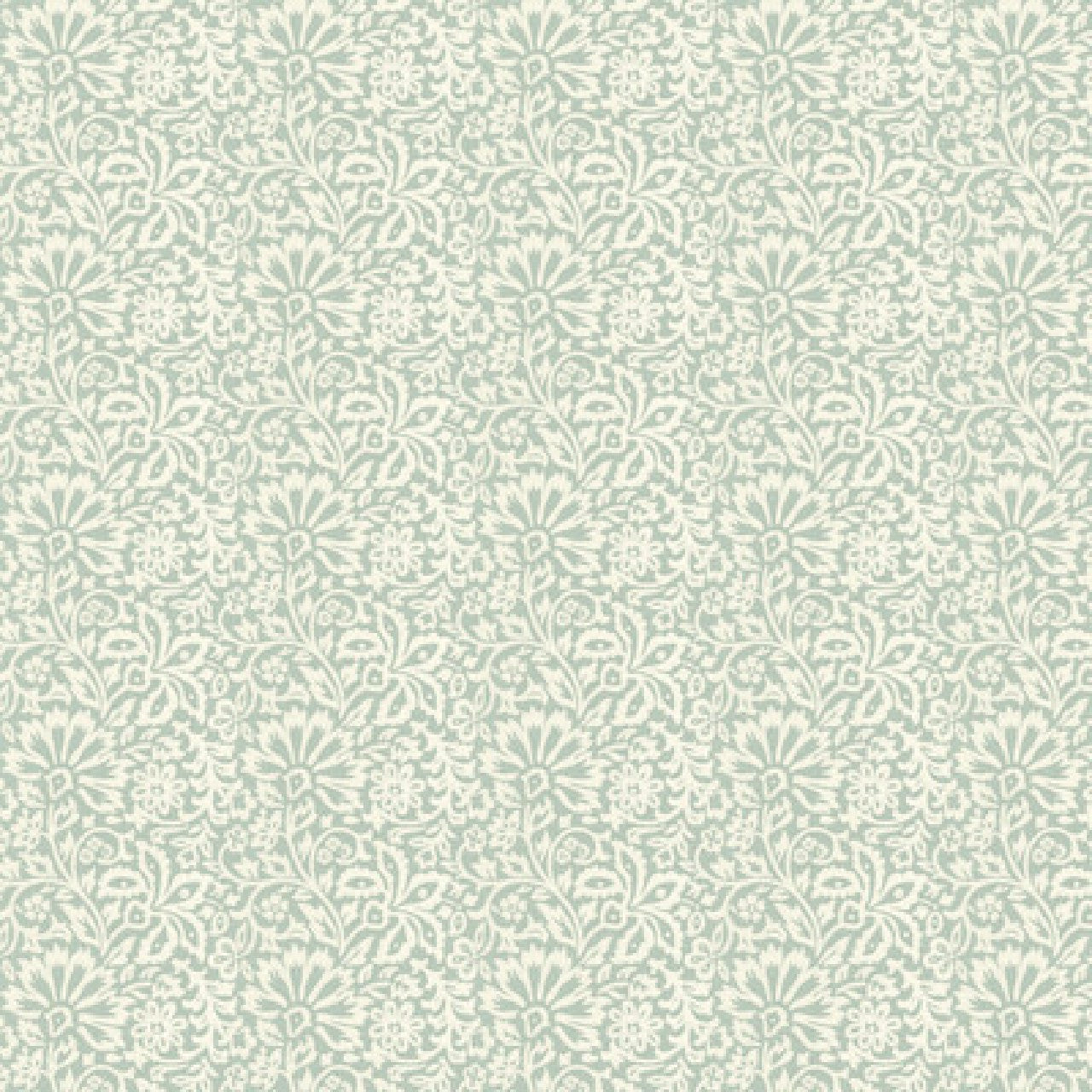 BW45097/4 Flora Ashmore Aqua Wallpaper By GP & J Baker