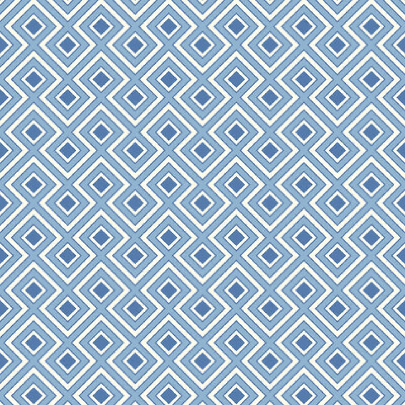 BW45098/1 La Fiorentina Small Ashmore Blue Wallpaper By GP & J Baker