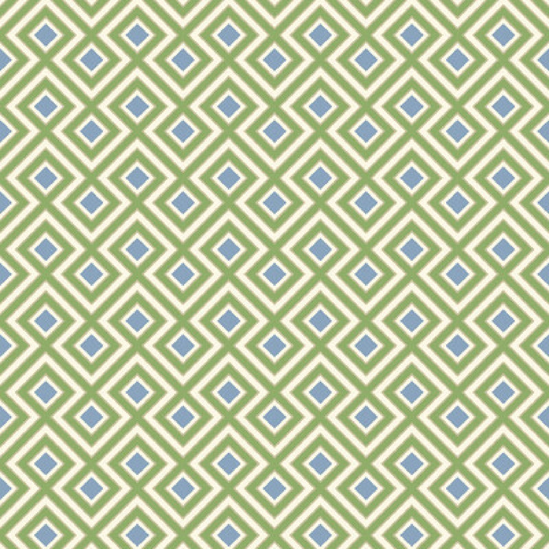 BW45098/3 La Fiorentina Small Ashmore Emerald/Blue Wallpaper By GP & J Baker