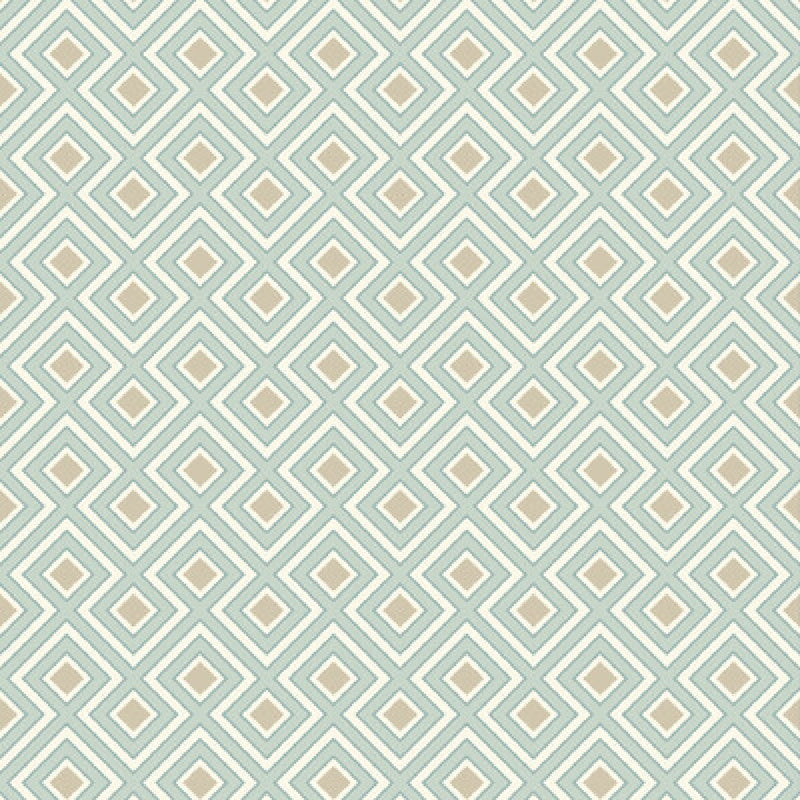 BW45098/4 La Fiorentina Small Ashmore Aqua Wallpaper By GP & J Baker