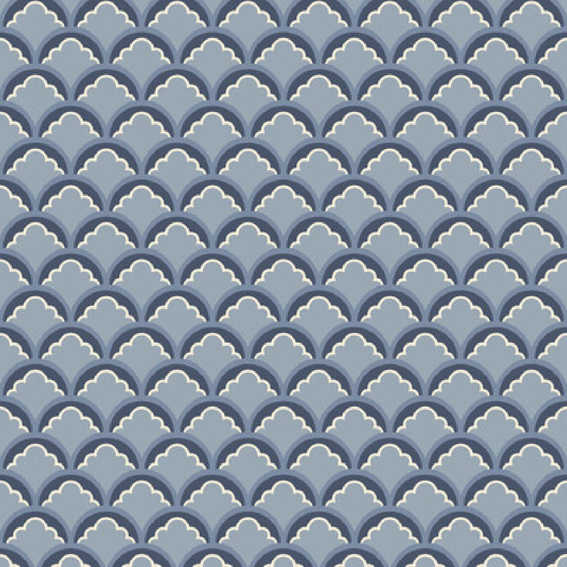 BW45099/1 Mount Temple Small Ashmore Blue Wallpaper By GP & J Baker