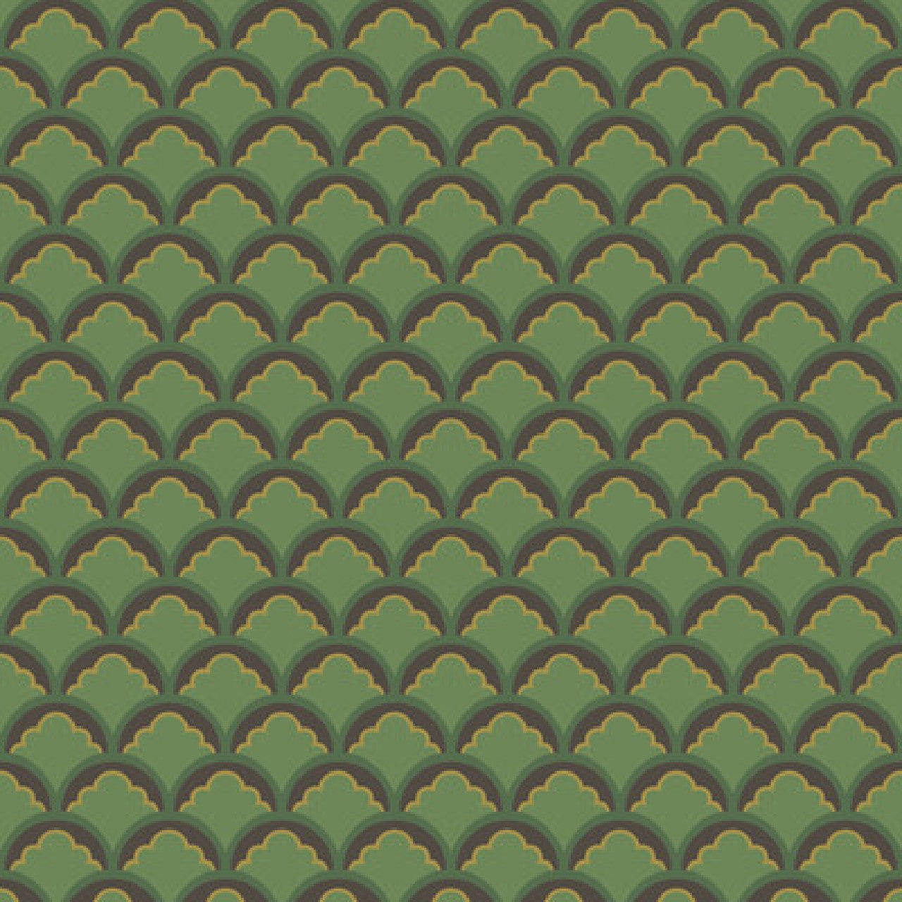 BW45099/3 Mount Temple Small Ashmore Emerald Wallpaper By GP & J Baker