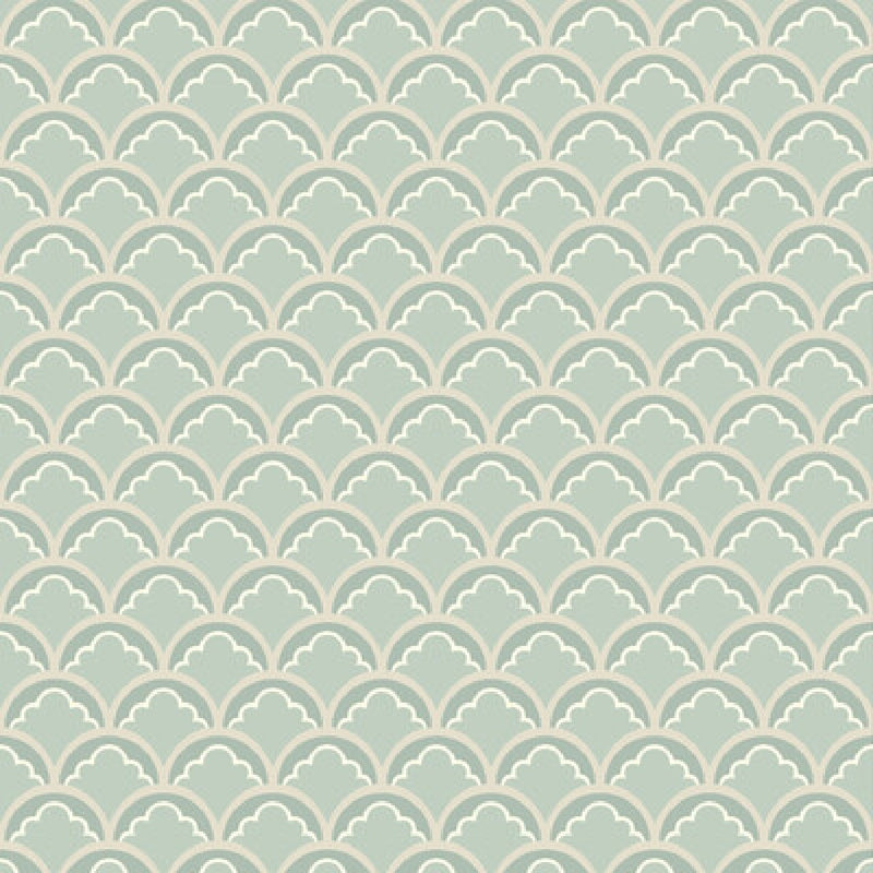 BW45099/4 Mount Temple Small Ashmore Aqua Wallpaper By GP & J Baker