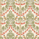Birds & Cherries Original Brantwood Red and Green Wallpaper By GP & J Baker