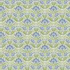 BW45101/2 Iris Meadow Original Brantwood Blue and Green Wallpaper By GP & J Baker