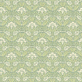 Iris Meadow Original Brantwood Aqua and Green Wallpaper By GP & J Baker