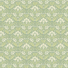 BW45101/3 Iris Meadow Original Brantwood Aqua and Green Wallpaper By GP & J Baker
