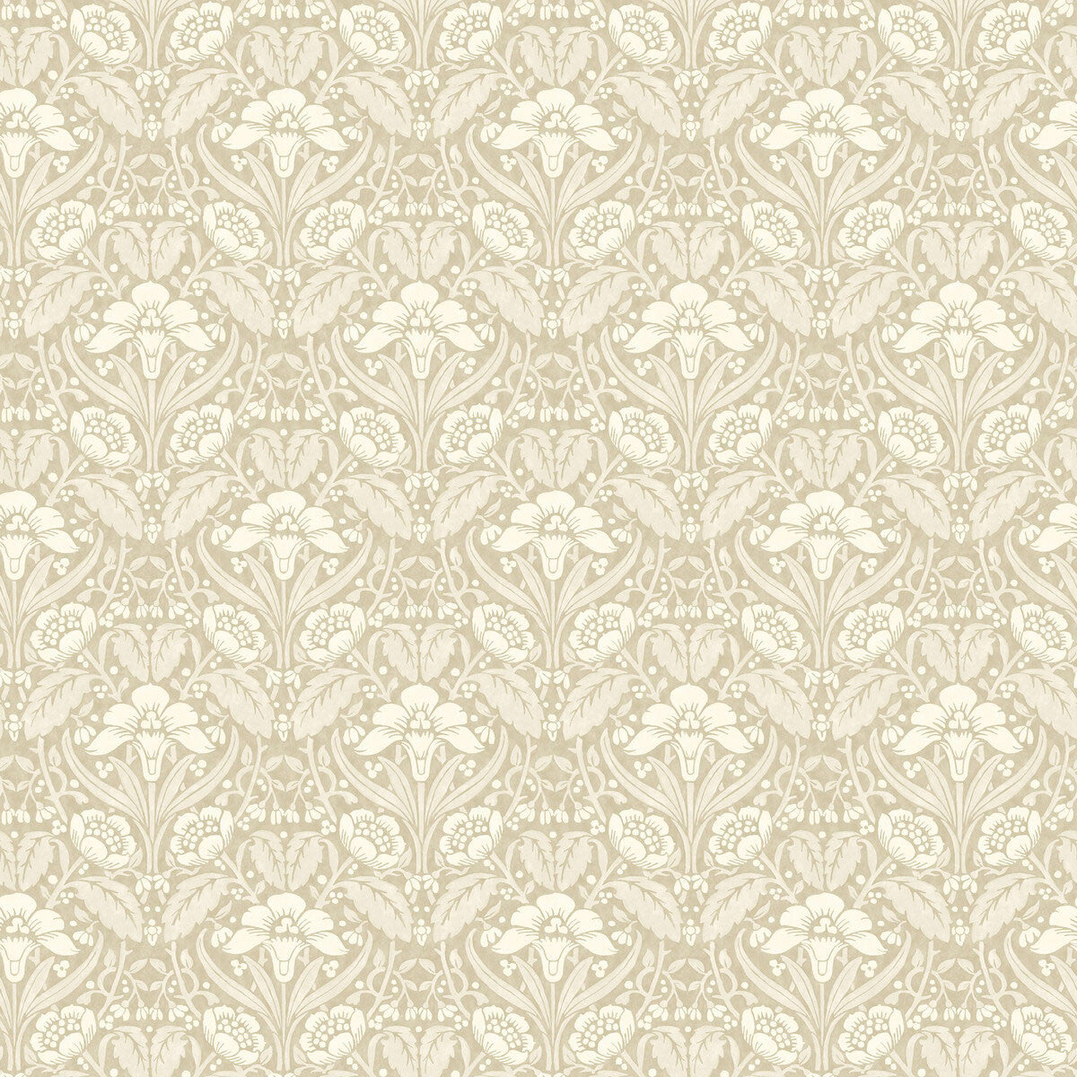 BW45101/4 Iris Meadow Original Brantwood Linen Wallpaper By GP & J Baker