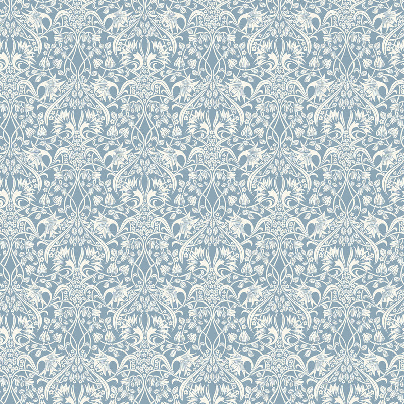 BW45102/2 Fritillerie Original Brantwood Blue Wallpaper By GP & J Baker