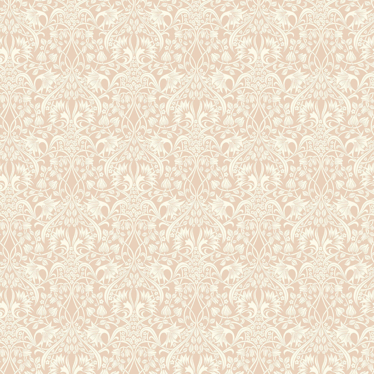 BW45102/4 Fritillerie Original Brantwood Blush Wallpaper By GP & J Baker