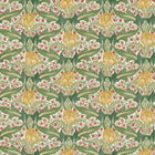 BW45104/1 Tulip & Jasmine Original Brantwood Red and Green Wallpaper By GP & J Baker