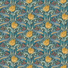 BW45104/2 Tulip & Jasmine Original Brantwood Teal Wallpaper By GP & J Baker