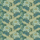 BW45105/2 Original Brantwood Indigo and Teal Wallpaper By GP & J Baker