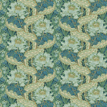 BW45105/2 Original Brantwood Indigo and Teal Wallpaper By GP & J Baker