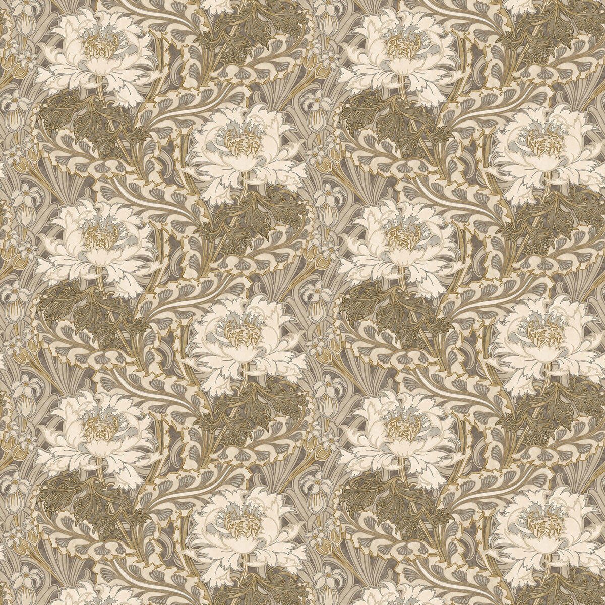 BW45105/4 Original Brantwood Woodsmoke Wallpaper By GP & J Baker