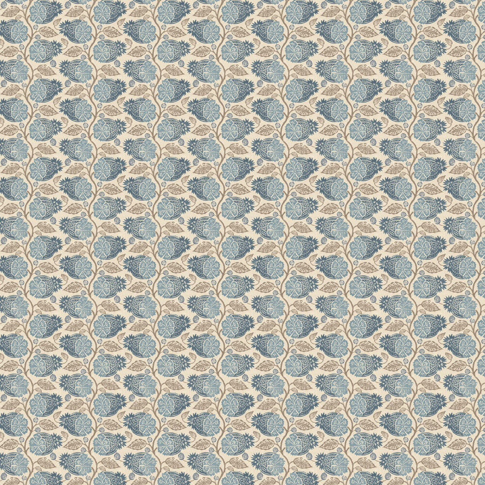 BW45114/3 Calcot House Small Prints Indigo Wallpaper By GP & J Baker