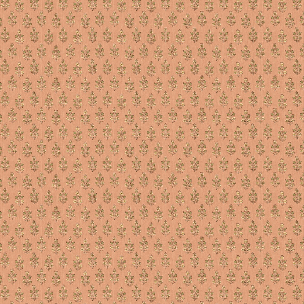 BW45117/3 Poppy Sprig House Small Prints Blush Wallpaper By GP & J Baker