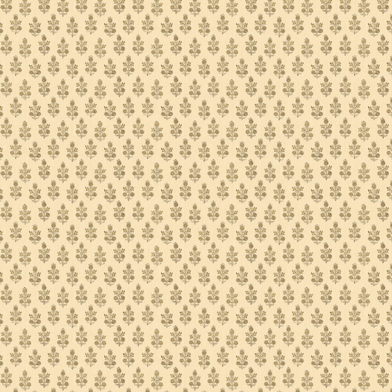 BW45117/4 Poppy Sprig House Small Prints Parchment Wallpaper By GP & J Baker