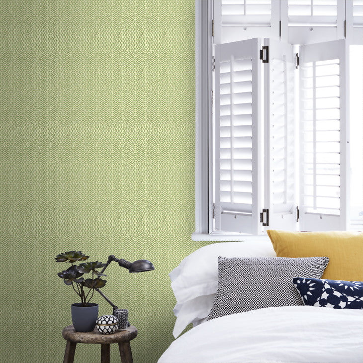 BW45118/1 Tilly House Small Prints Green Wallpaper By GP & J Baker