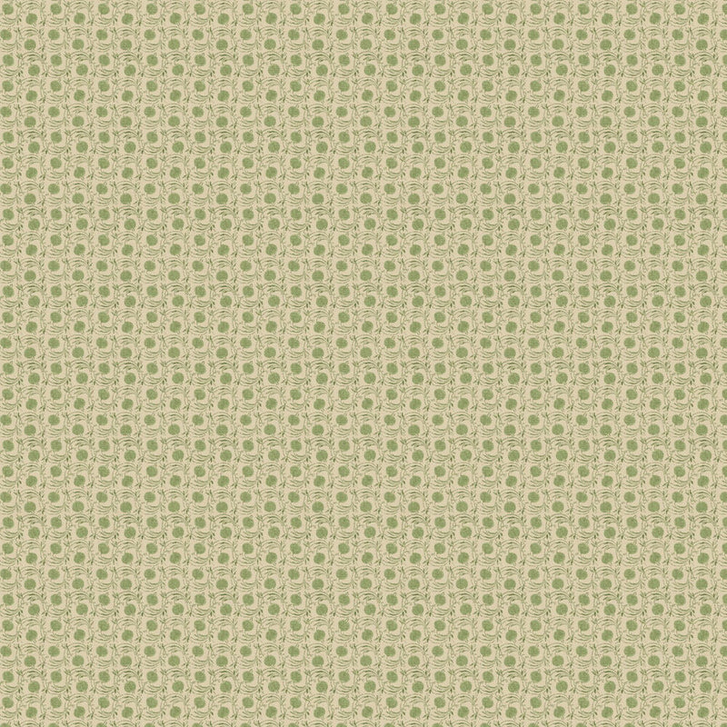 BW45120/1 Seed Pod House Small Prints Green Wallpaper By GP & J Baker