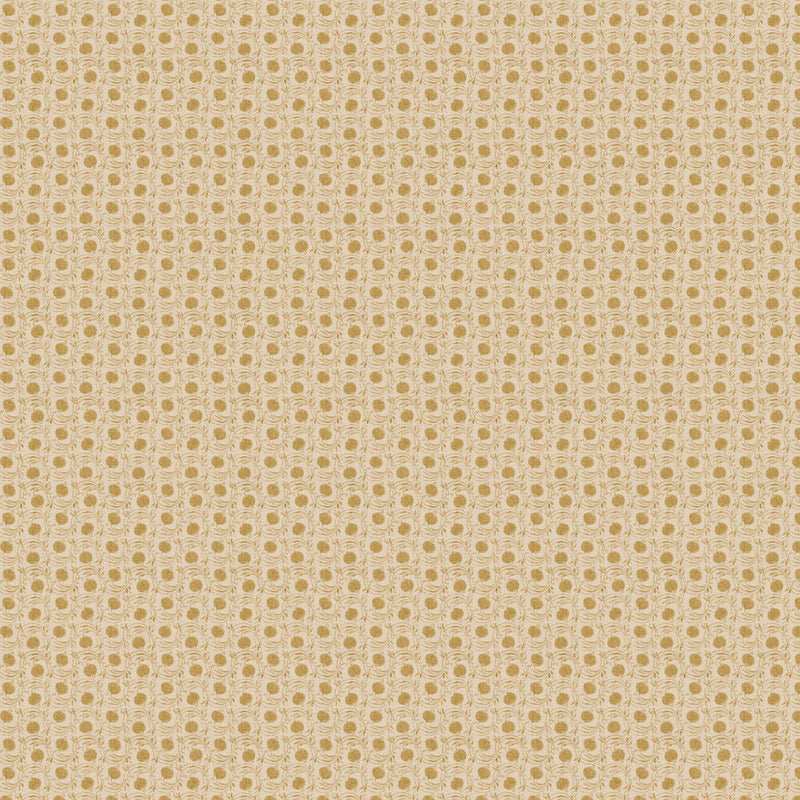 BW45120/4 Seed Pod House Small Prints Ochre Wallpaper By GP & J Baker