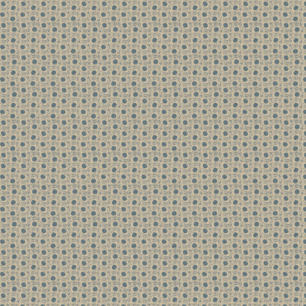 BW45120/5 Seed Pod House Small Prints Blue Wallpaper By GP & J Baker