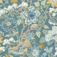 Little Magnolia Baker Originals Denim and Ochre Wallpaper By GP & J Baker