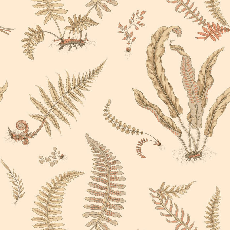BW45122/2 Ferns Baker Originals Parchment Wallpaper By GP & J Baker