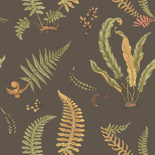 BW45122/5 Ferns Baker Originals Charcoal Wallpaper By GP & J Baker
