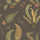 Ferns Baker Originals Charcoal Wallpaper By GP & J Baker
