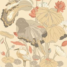 BW45123/2 Nympheus Baker Originals Parchment and Blush Wallpaper By GP & J Baker