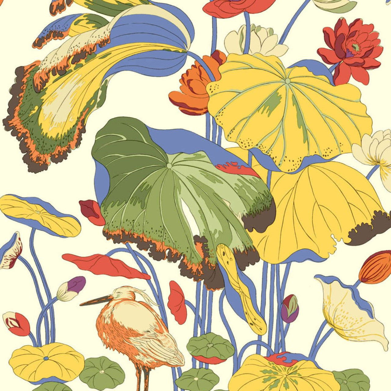 BW45123/5 Nympheus Baker Originals Jazz Wallpaper By GP & J Baker